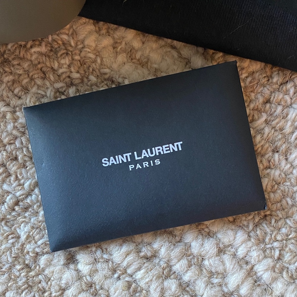 Saint Laurent Charcoal Quilted Crossbody Bag - Picture 3 of 5